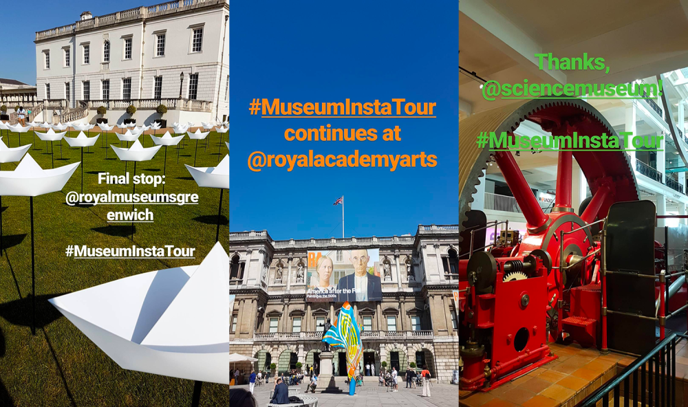 Some of the Instagram Stories I posted to Wellcome Collection's account on the day.