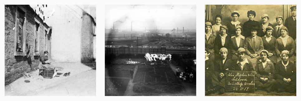 Three Instagram photos - all old showing industrial themes